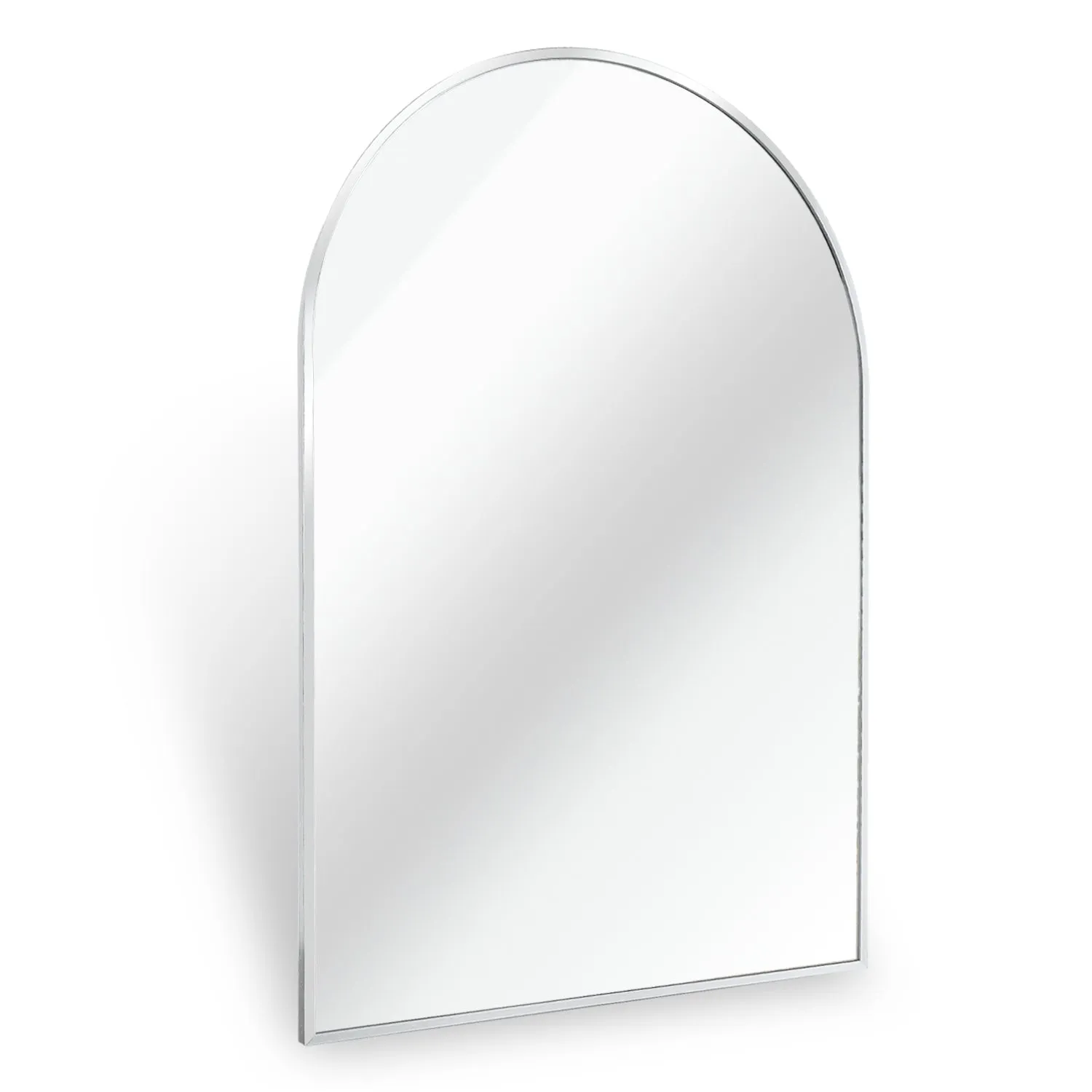 Silver 24*36IN Metal Arch mirror