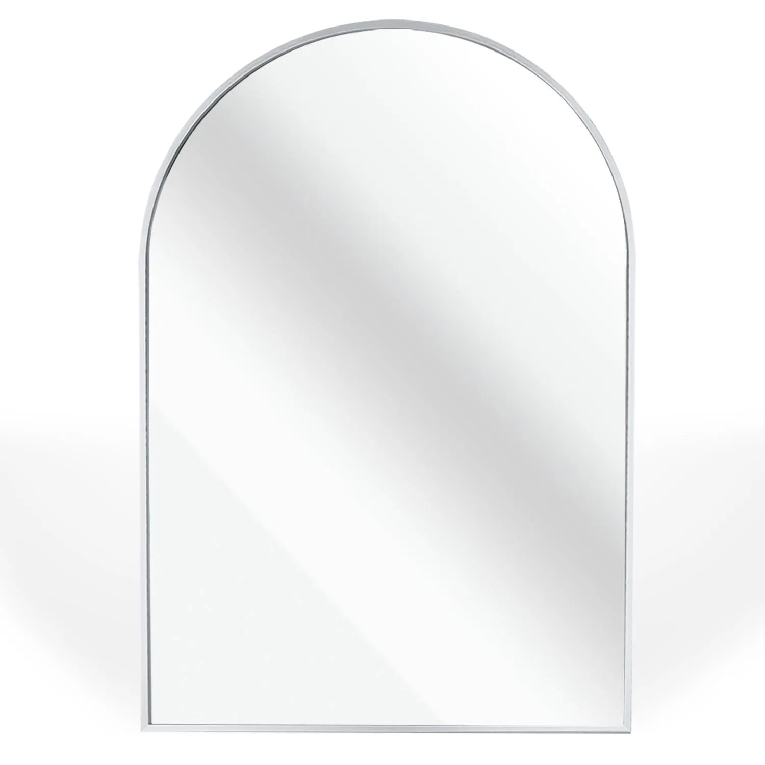 Silver 24*36IN Metal Arch mirror