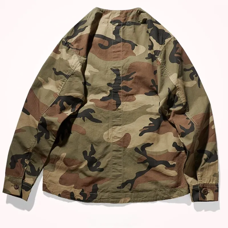 Solid Army Japanese Baggy Jacket