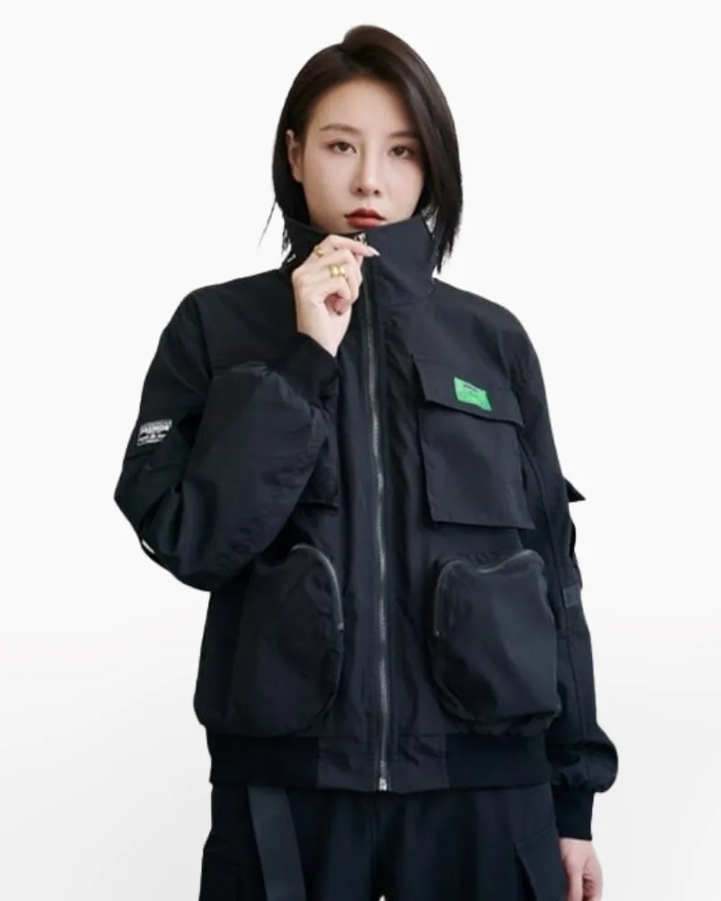 Techwear Cargo utility jacket for women