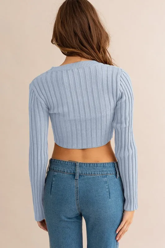 TEEK - Middle Point Hem Sweater Top