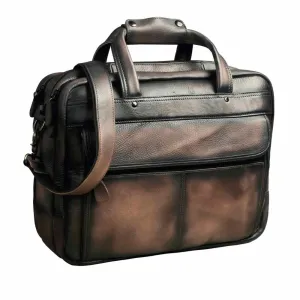 TEEK - Real Leather Antique Style Briefcase