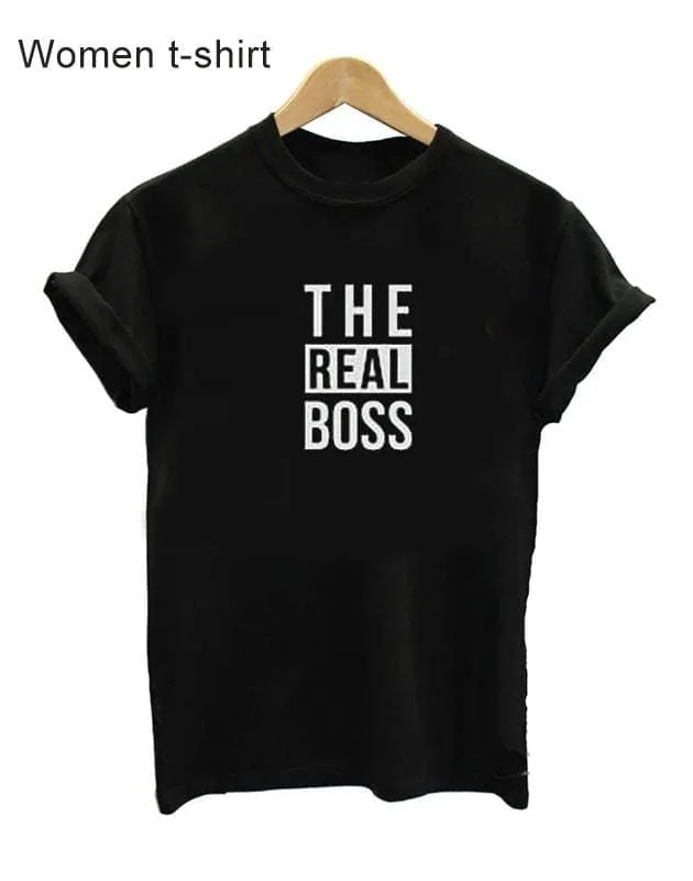 The Boss & The Real Boss - Couple T-shirt