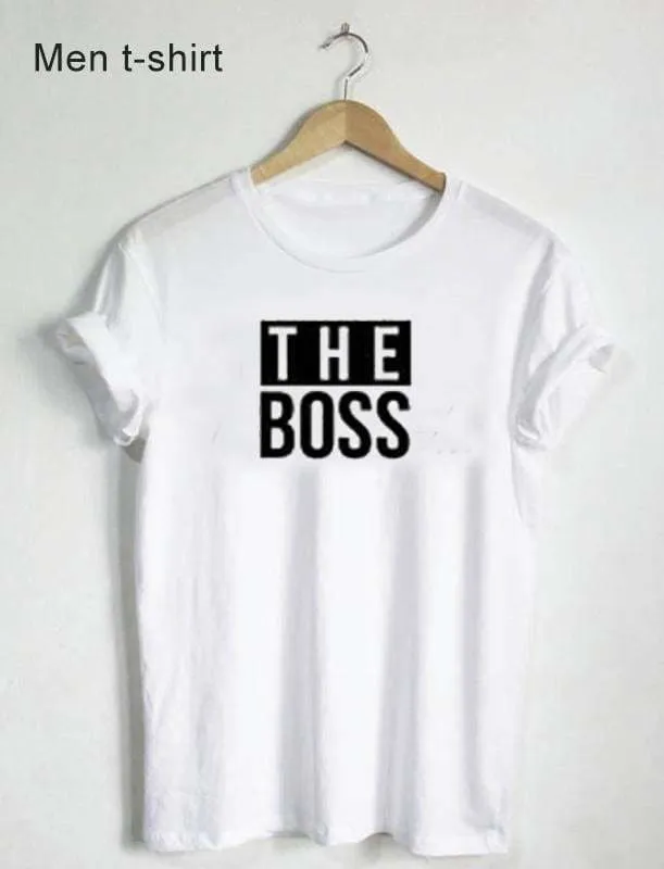 The Boss & The Real Boss - Couple T-shirt