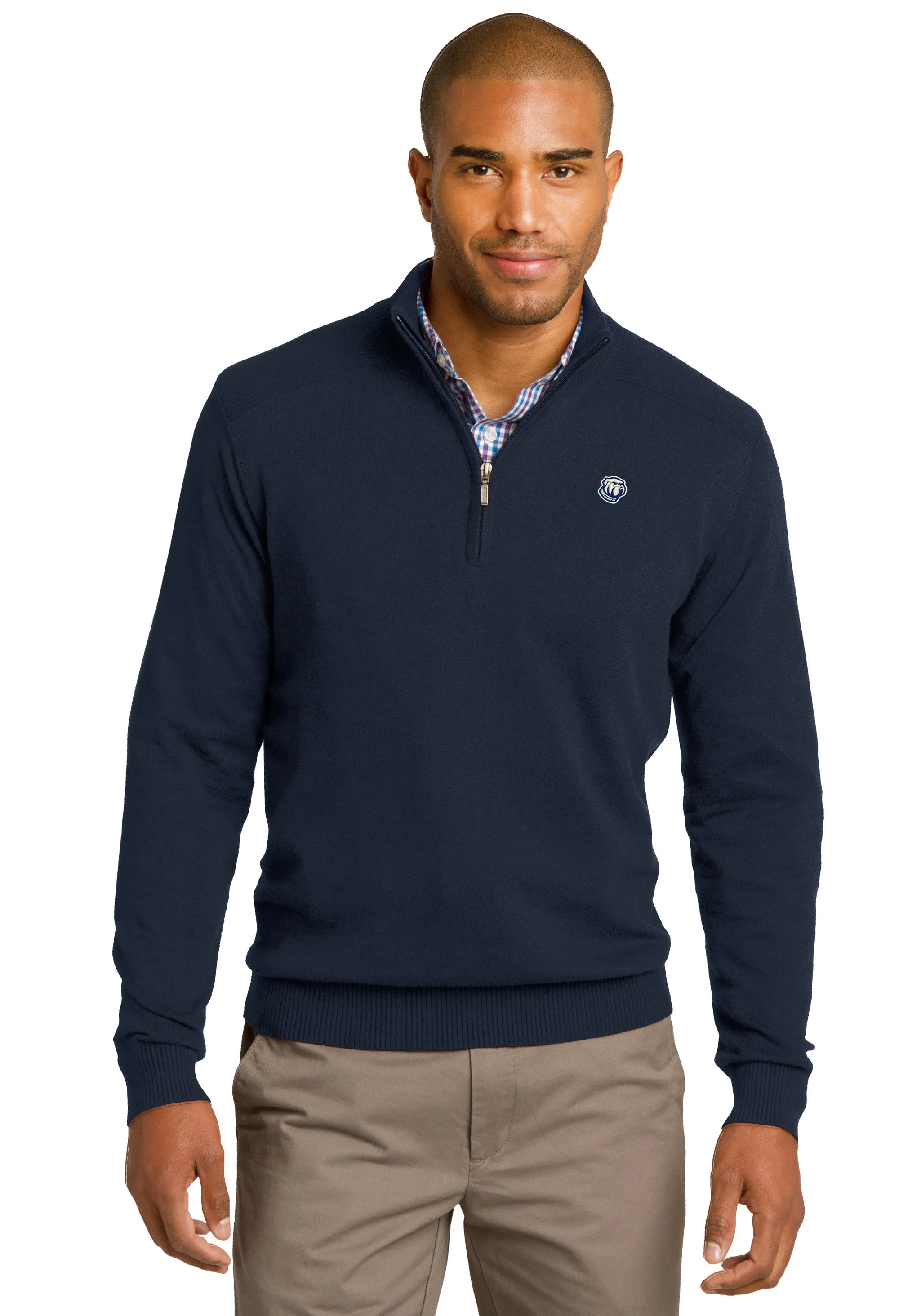 The Citadel Bulldog logo 1/2-Zip Sweater