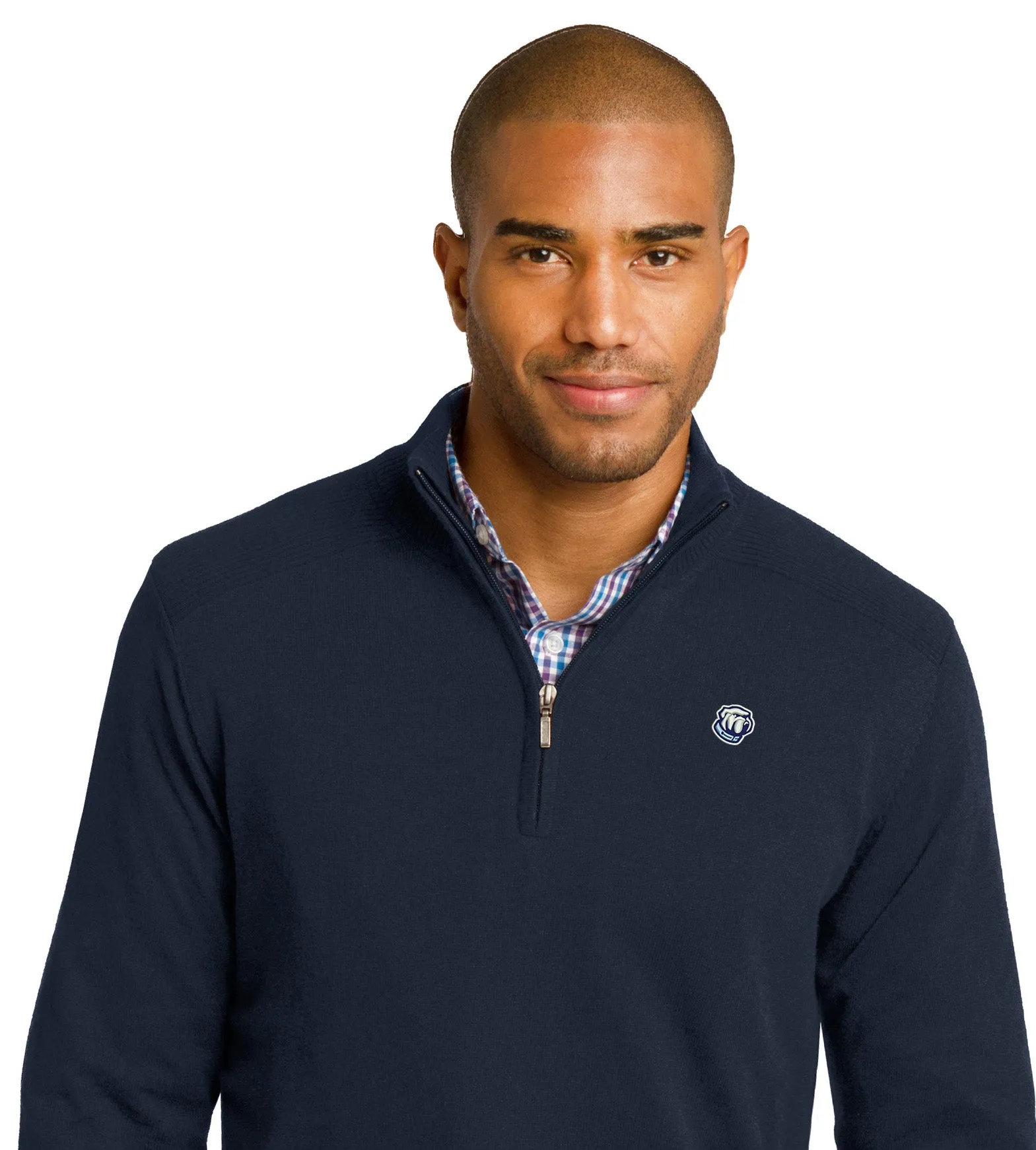 The Citadel Bulldog logo 1/2-Zip Sweater