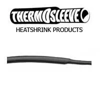 ThermoSleeve 1/4" 2:1 Black Heatshrink, 100' Roll