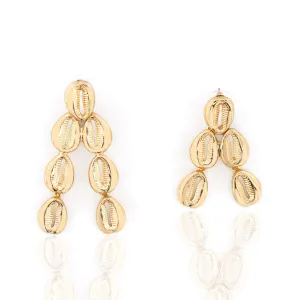 Troy Cowry Irregular Dangles - Gold