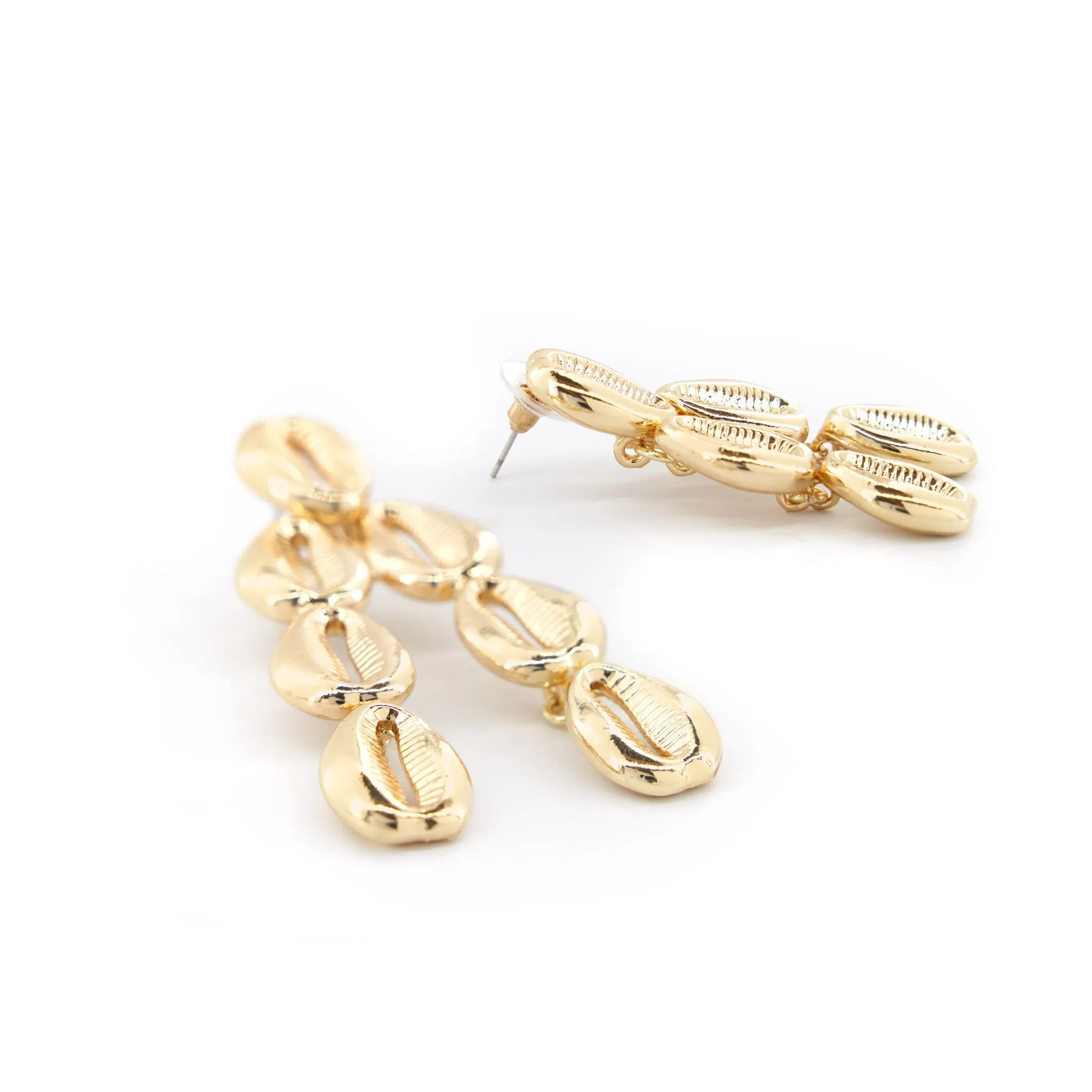 Troy Cowry Irregular Dangles - Gold